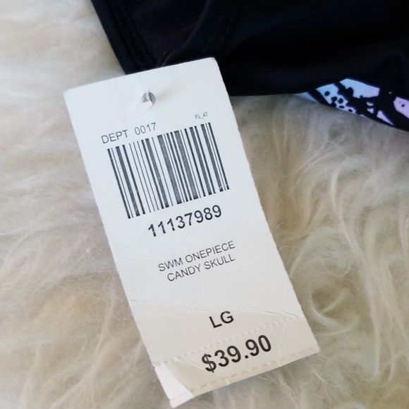 Hot Topic Candy Skull Swim Suit Size XS - Picture 5 of 5